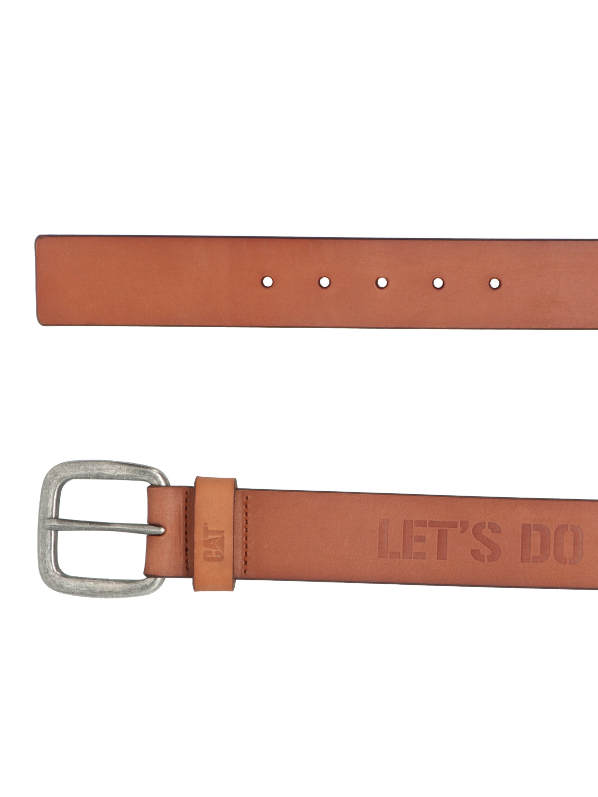 Cinturón Hombre CAT Do The Work Leather Belt - Café