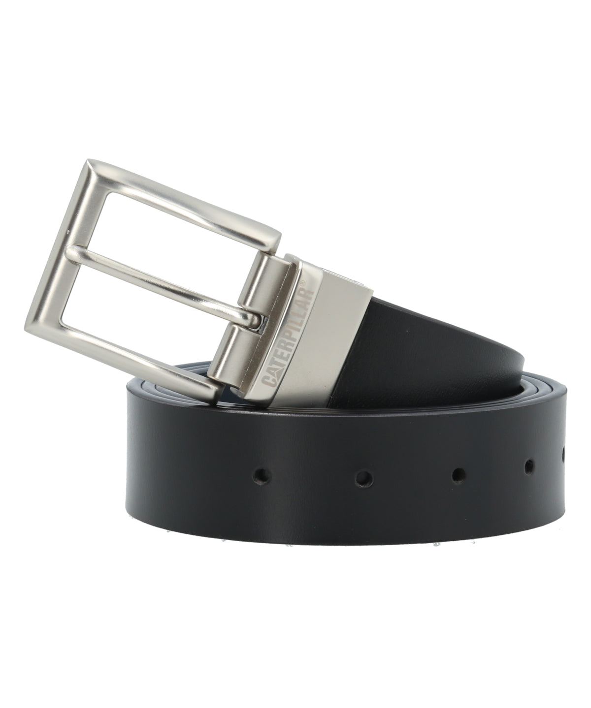 Cinturón de Cuero PU Hombre Reversible Negro-Azul CAT