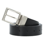 Cinturón de Cuero PU Hombre Reversible Negro-Azul CAT