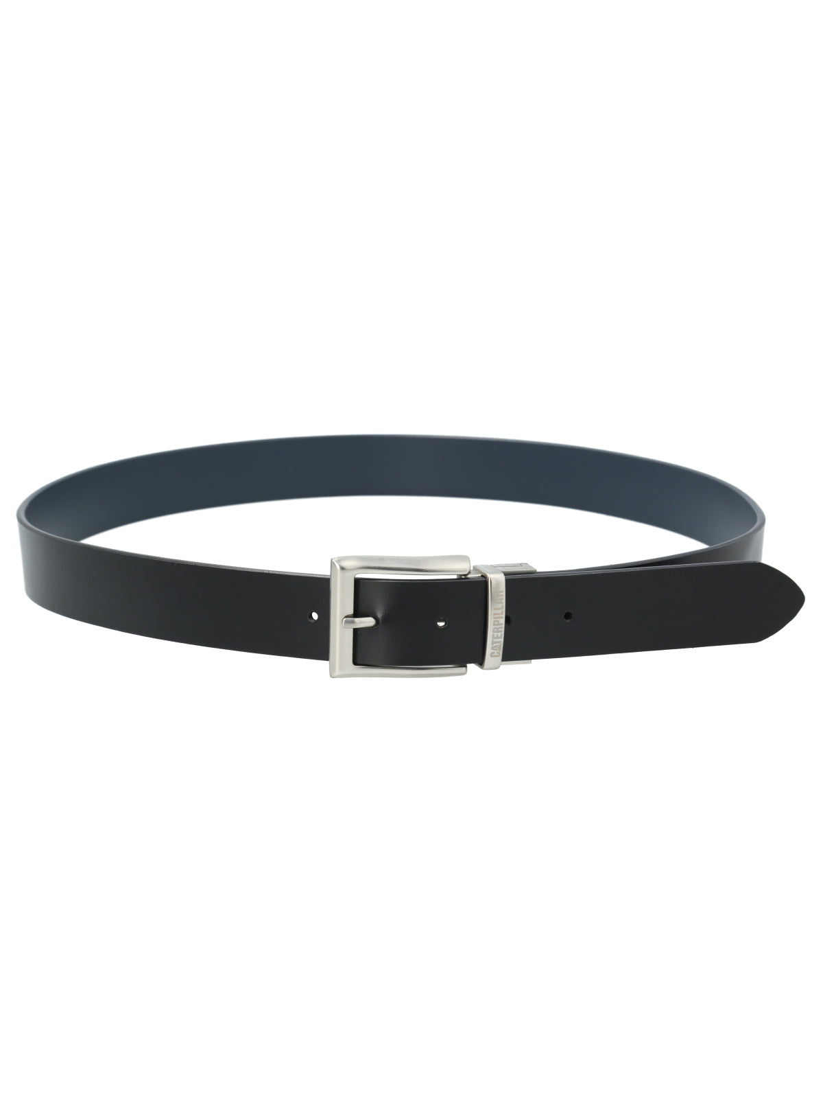 Cinturón de Cuero PU Hombre Reversible Negro-Azul CAT