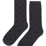 Calcetín Hombre Crew Sock Triangulo Negro CAT