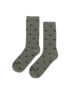 Calcetin Hombre Aop Crew Sock Verde
