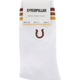 Calcetín Largo Hombre Diseño Herradura Blanco CAT