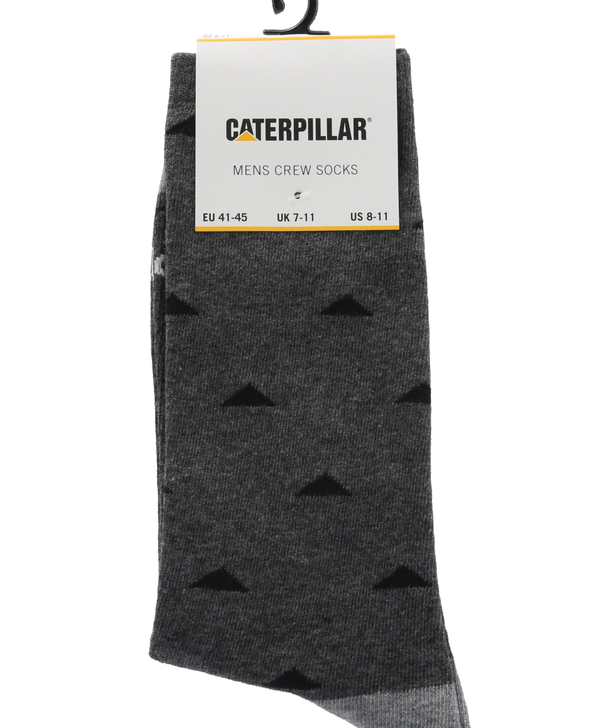 Calcetín Largo Hombre Diseño Tiangulos Gris Oscuro CAT