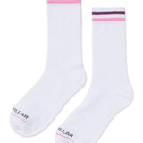 Calcetín Mujer Crew Sock Rayas Blanco CAT