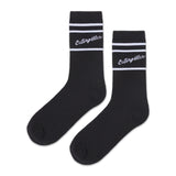 Calcetín Mujer Crew Sock Rayas Negro CAT