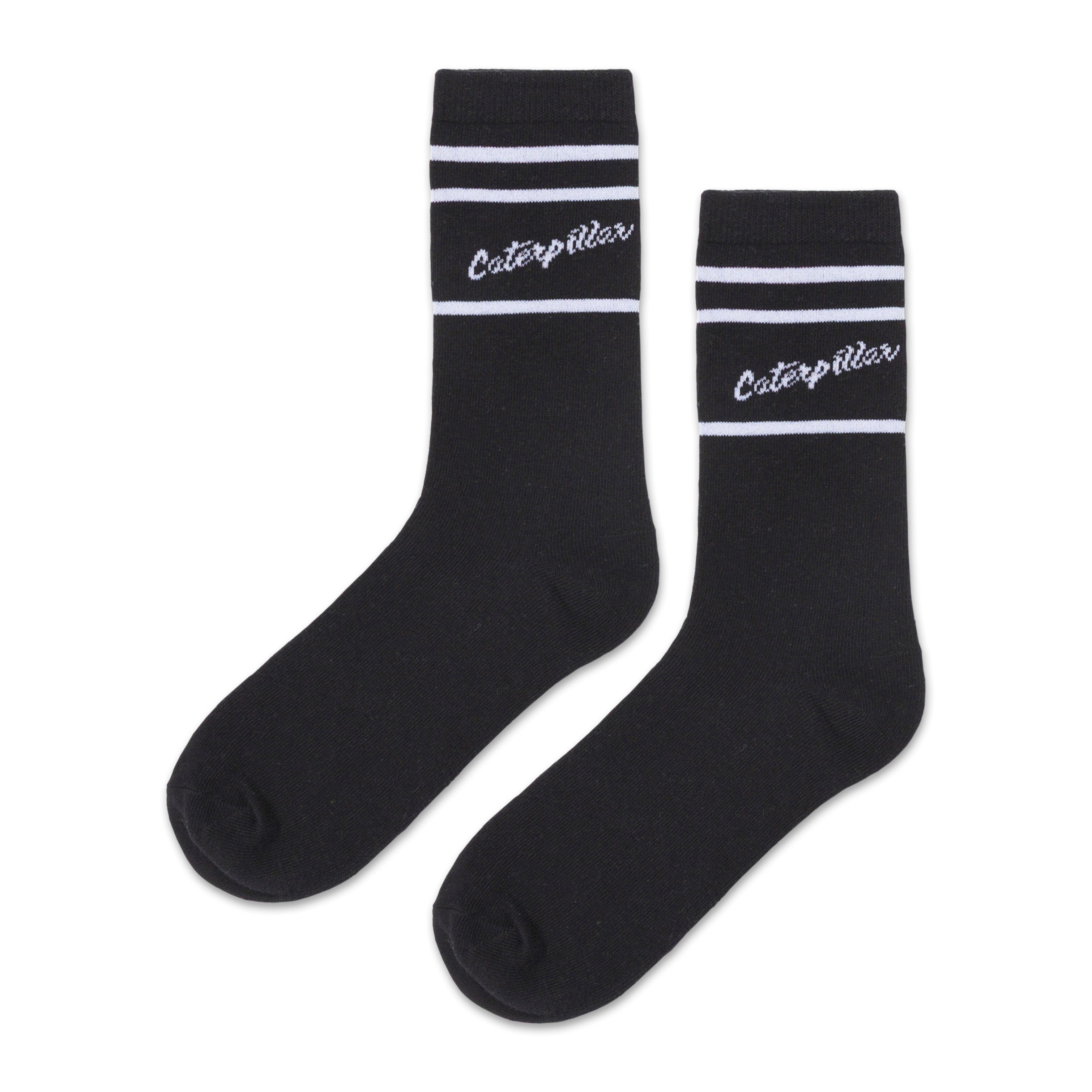 Calcetín Mujer Crew Sock Rayas Negro CAT