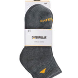 Pack de 3 Pares de Calcetines Cortos Unisex CAT Basics Ankle - Gris Oscuro Jaspeado