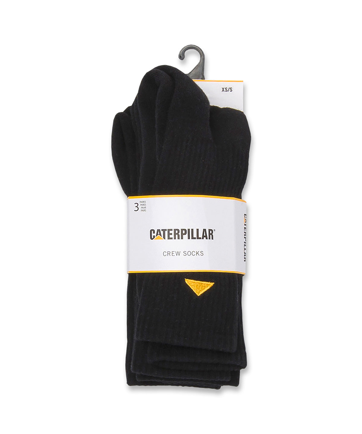 Calcetin Casual Unisex CAT BASICS CREW SOCK 3-PACK Negro CAT