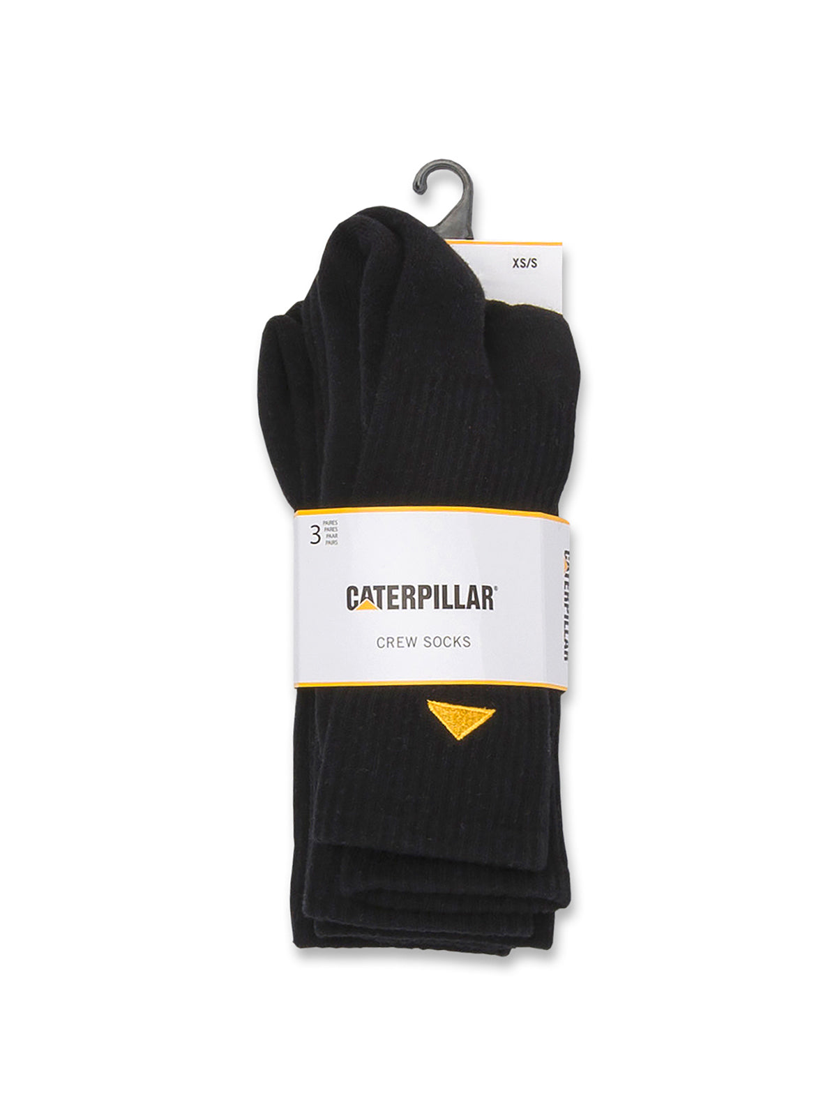 Calcetin Casual Unisex CAT BASICS CREW SOCK 3-PACK Negro CAT