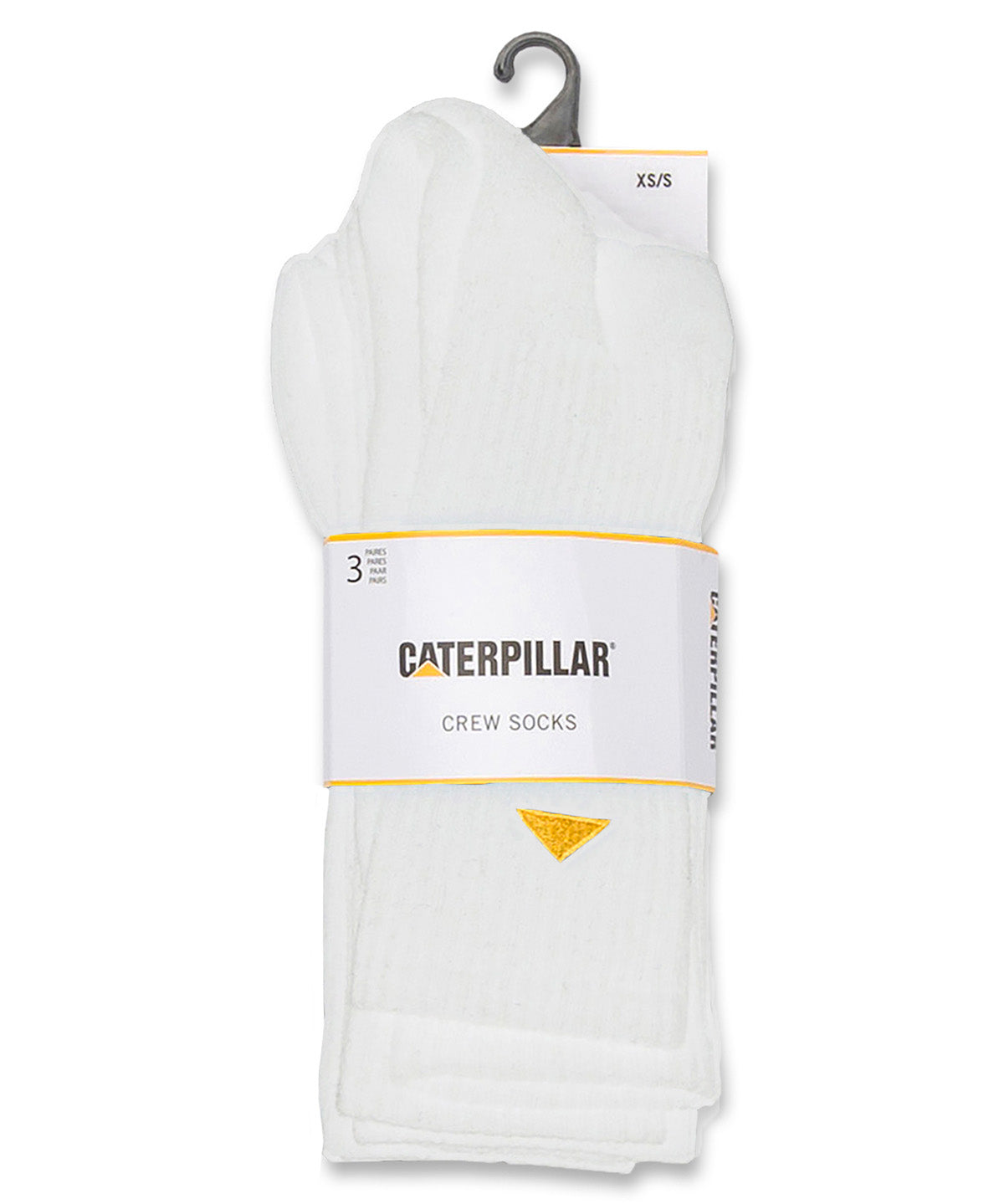 Pack de 3 Pares de Calcetines Altos Unisex CAT Basics Crew - Blanco