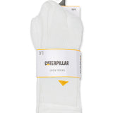 Pack de 3 Pares de Calcetines Altos Unisex CAT Basics Crew - Blanco