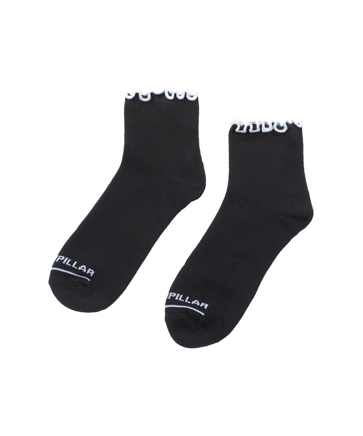 Calcetin Hombre W Ruffle Ankle Sock Negro