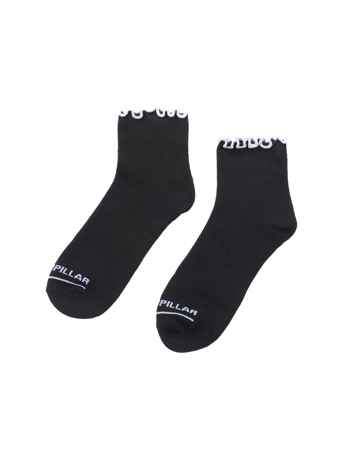 Calcetin Hombre W Ruffle Ankle Sock Negro