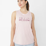Polera Manga Corta Casual Mujer W Graphic Tank Morado Cat