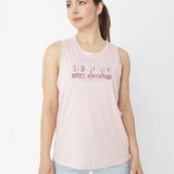 Polera Manga Corta Casual Mujer W Graphic Tank Morado Cat