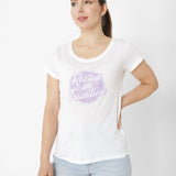 Polera Manga Corta Casual Mujer Rooted In Tradition Tee Blanco Cat