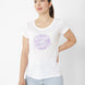 Polera Manga Corta Casual Mujer Rooted In Tradition Tee Blanco Cat