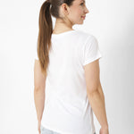 Polera Manga Corta Casual Mujer Rooted In Tradition Tee Blanco Cat