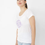 Polera Manga Corta Casual Mujer Rooted In Tradition Tee Blanco Cat
