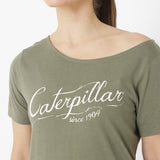 Polera Manga Corta Casual Mujer W Off The Shoulder Tee Verde Cat