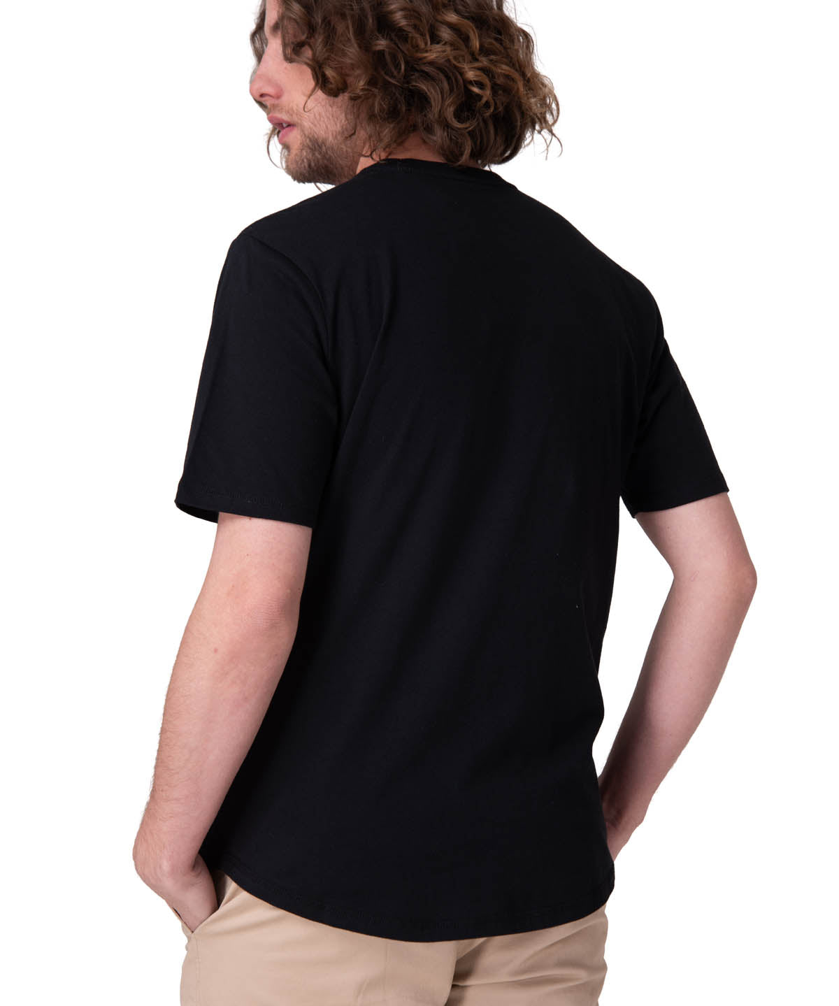 Polera Manga Corta Hombre Graphic Tee Negro