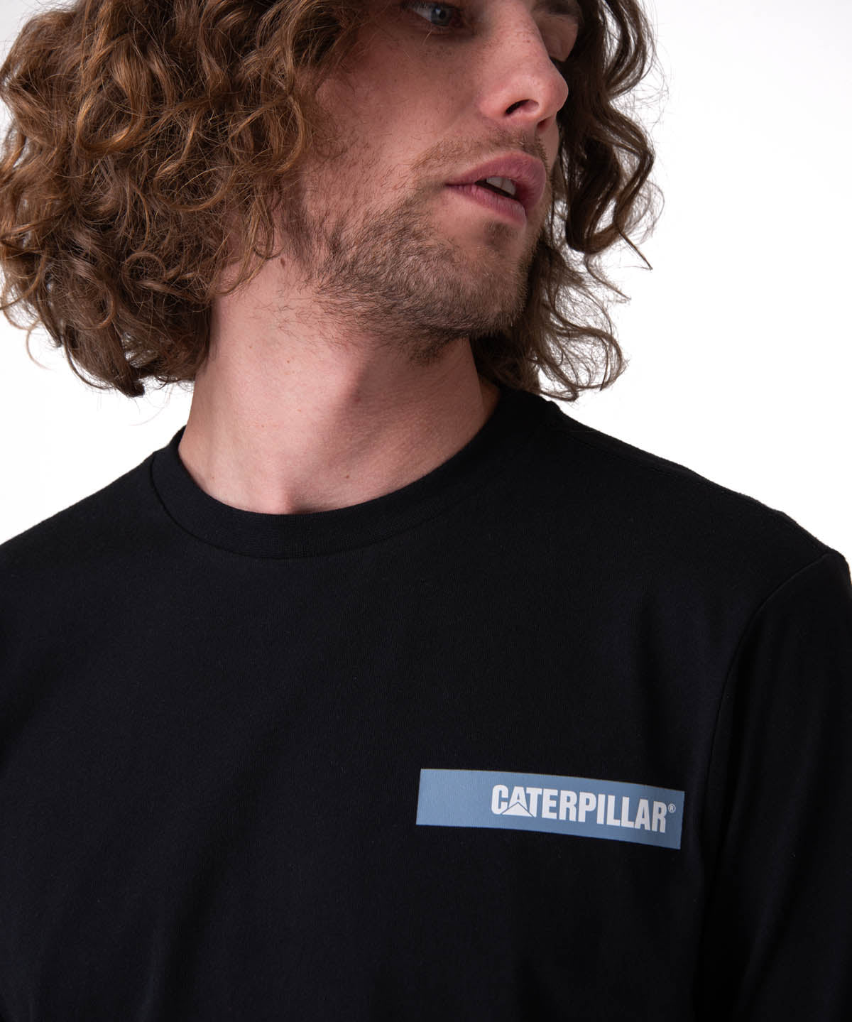 Polera Manga Corta Hombre Graphic Tee Negro