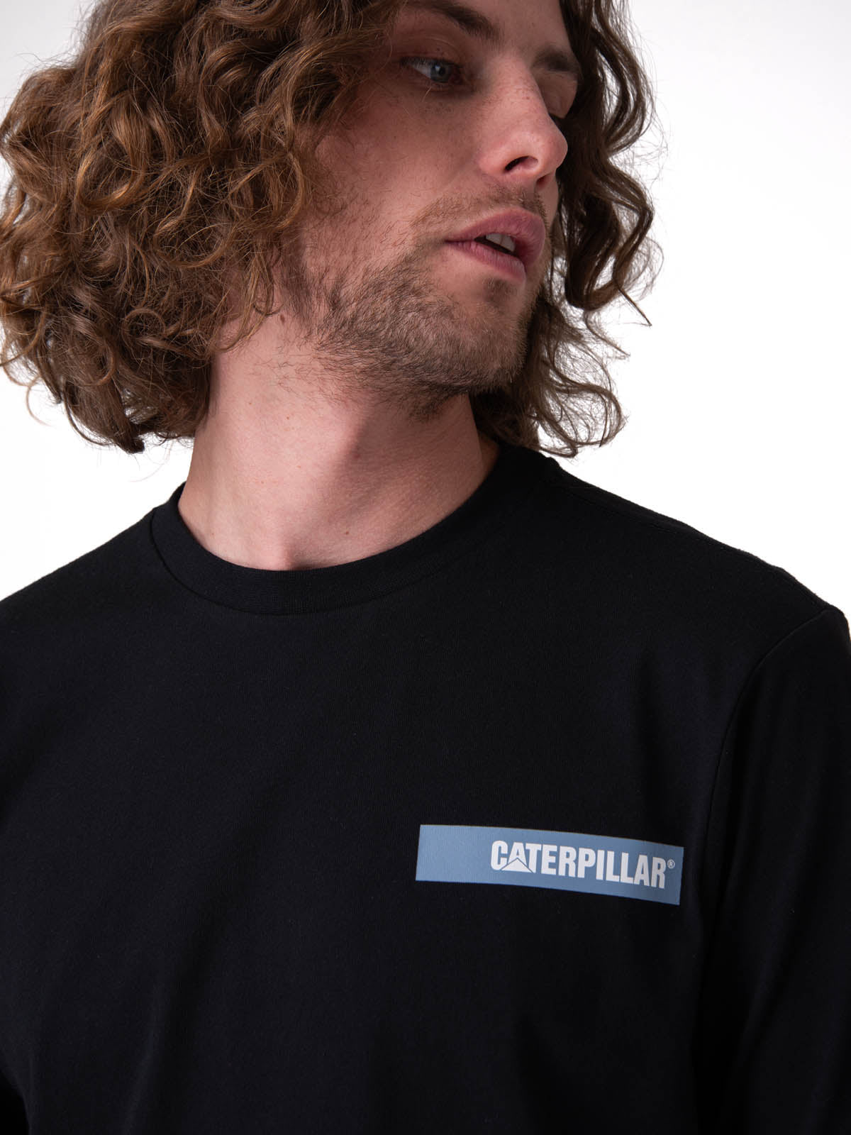 Polera Manga Corta Hombre Graphic Tee Negro