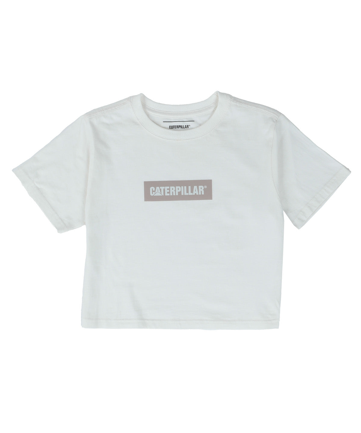 Polera Manga Corta Mujer Crop Graphic Tee Blanco
