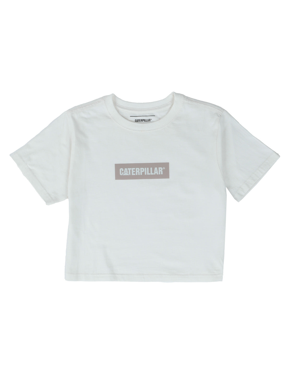 Polera Manga Corta Mujer Crop Graphic Tee Blanco