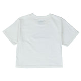 Polera Manga Corta Mujer Crop Graphic Tee Blanco