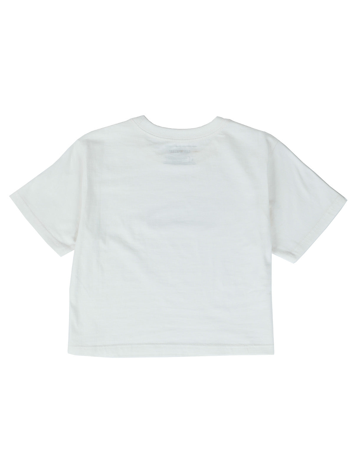 Polera Manga Corta Mujer Crop Graphic Tee Blanco