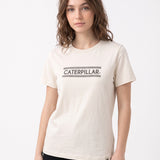 Polera Manga Corta Mujer Crew Rhinestone Grap Blanco