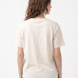 Polera Manga Corta Mujer Crew Rhinestone Grap Blanco