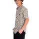 Camisa Manga corta Casual Hombre RELAXED PRINTED POPLIN S/S SHIRT Beige/Crudo CAT