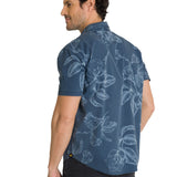 Camisa Manga Corta Hombre Relaxed Poplin Verde CAT