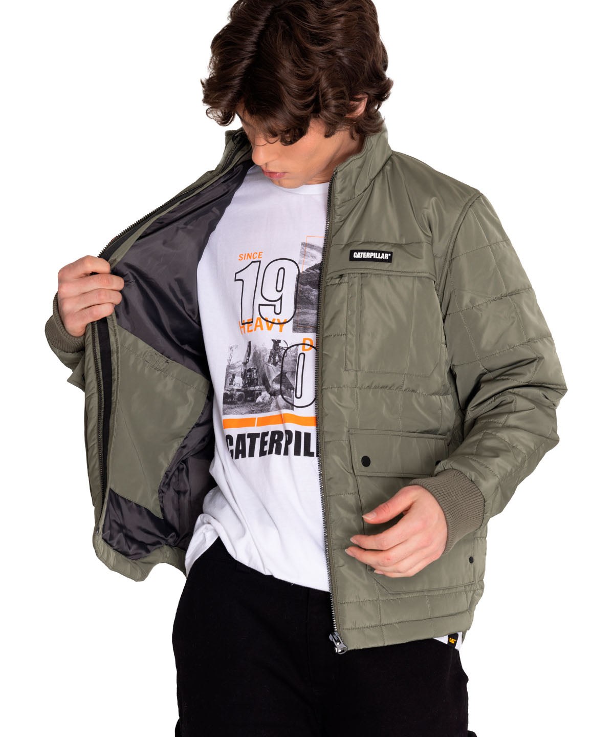 Chaqueta Casual Hombre Terrain Jacket Azul Cat