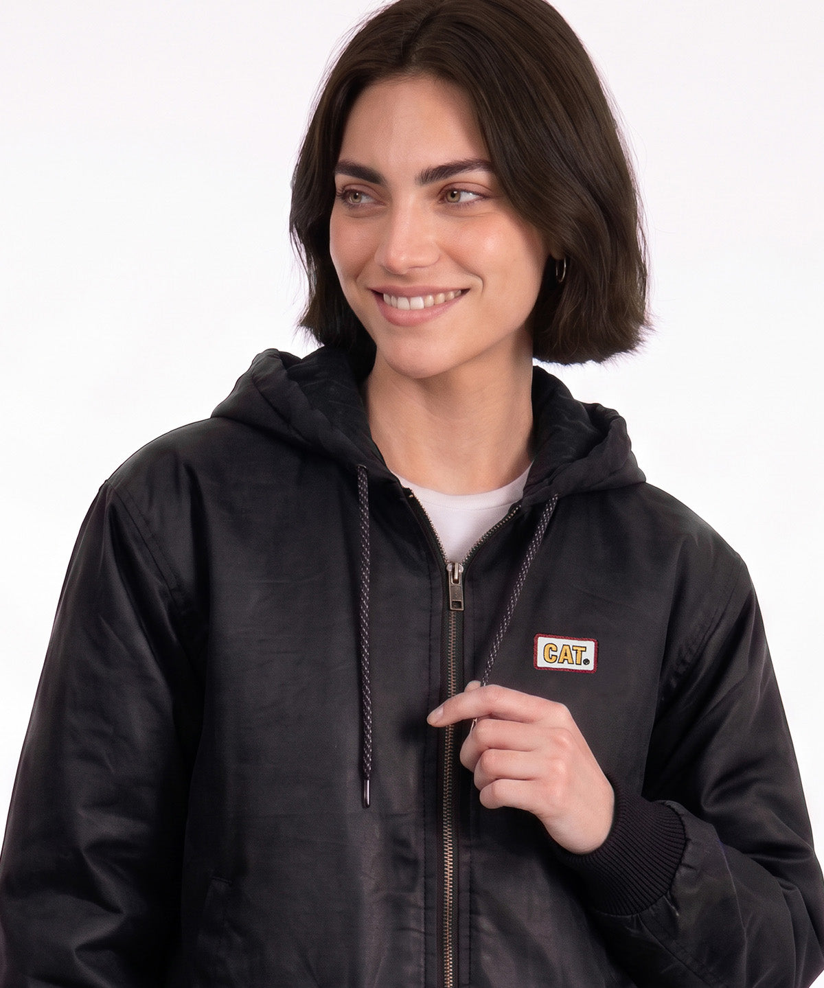 Chaqueta Termica Mujer Encerada Negra