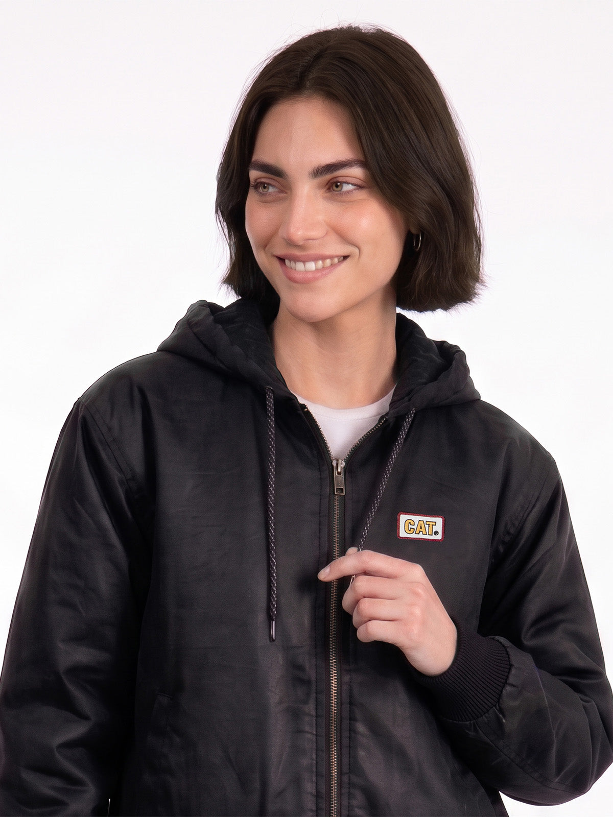 Chaqueta Termica Mujer Encerada Negra
