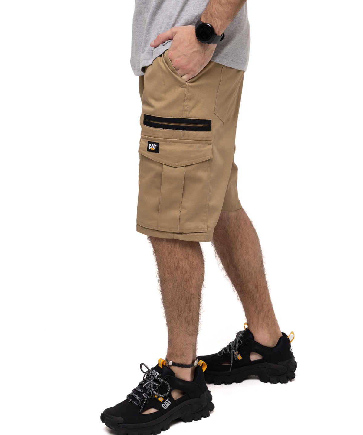 Short Casual Hombre Foundation Cargo Short Café Cat