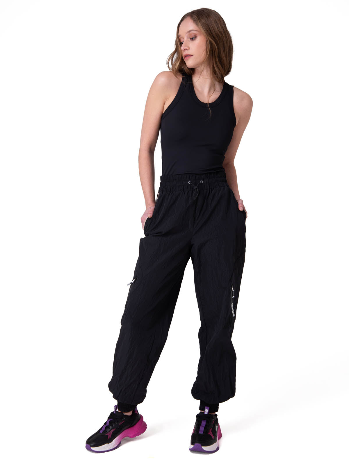 Pantalon Mujer W Nylon Ripstop E-Wa Negro