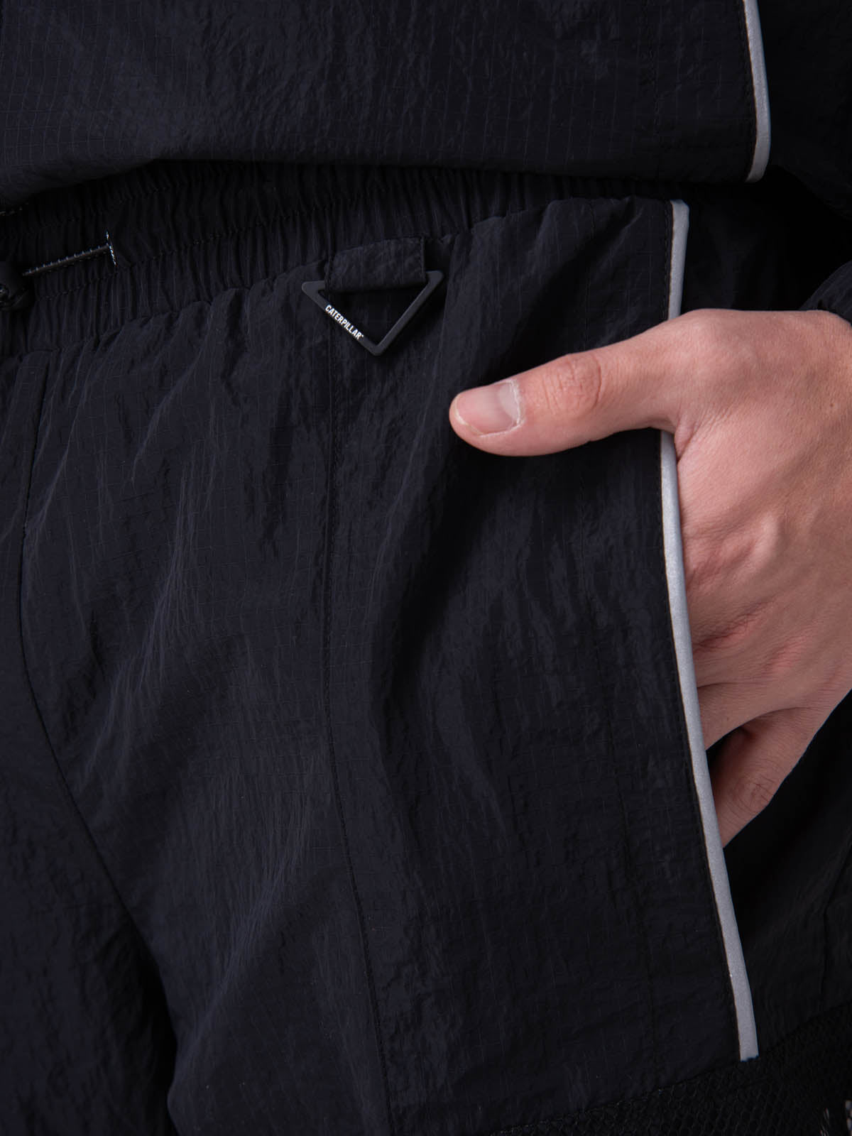 Pantalon Hombre Nylon Ripstop E-Wais Negro