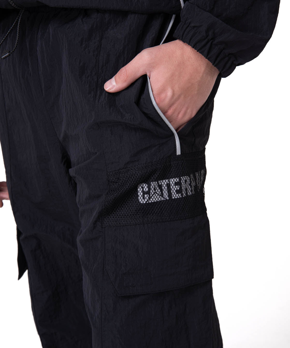 Pantalon Hombre Nylon Ripstop E-Wais Negro