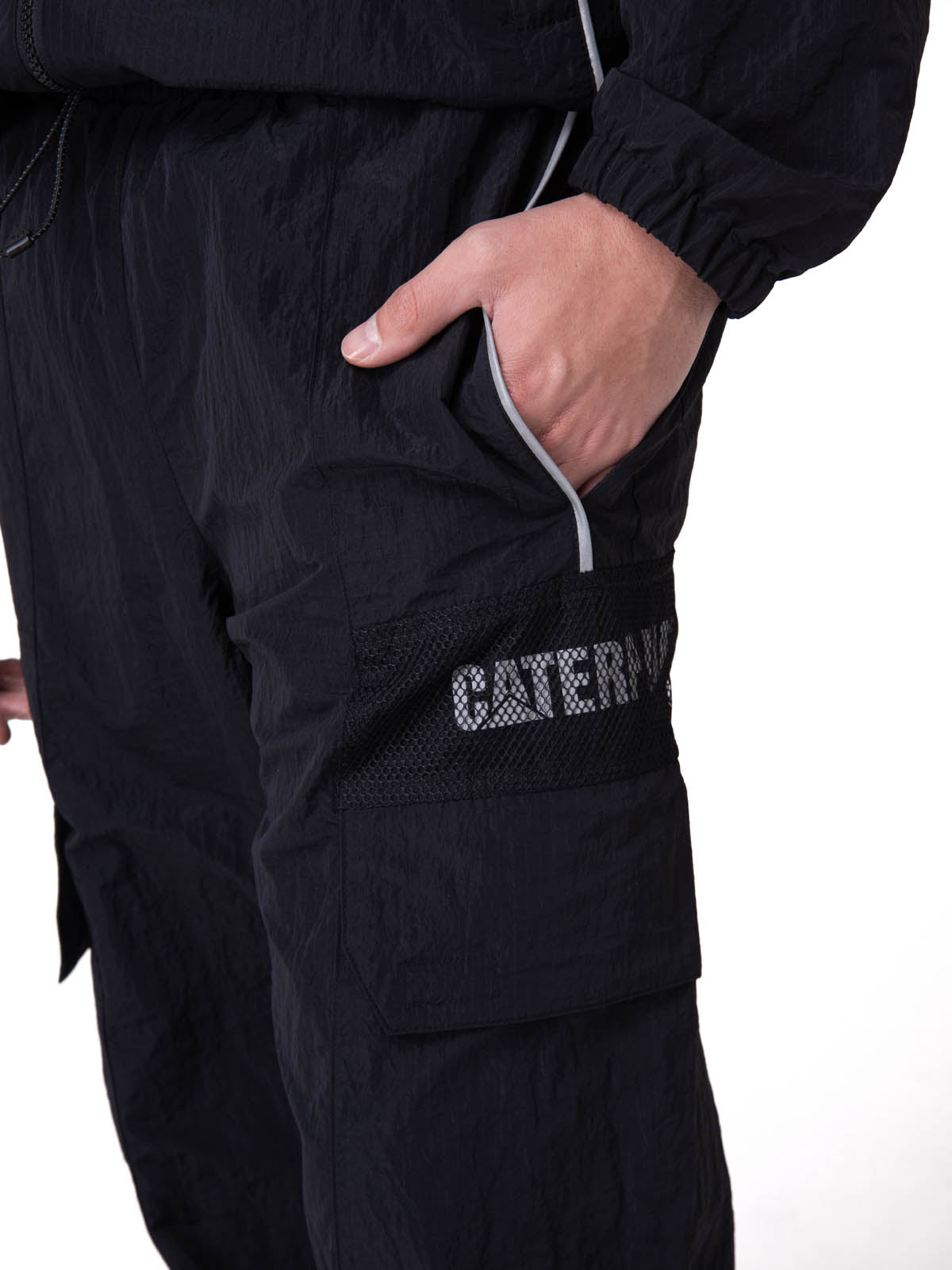 Pantalon Hombre Nylon Ripstop E-Wais Negro