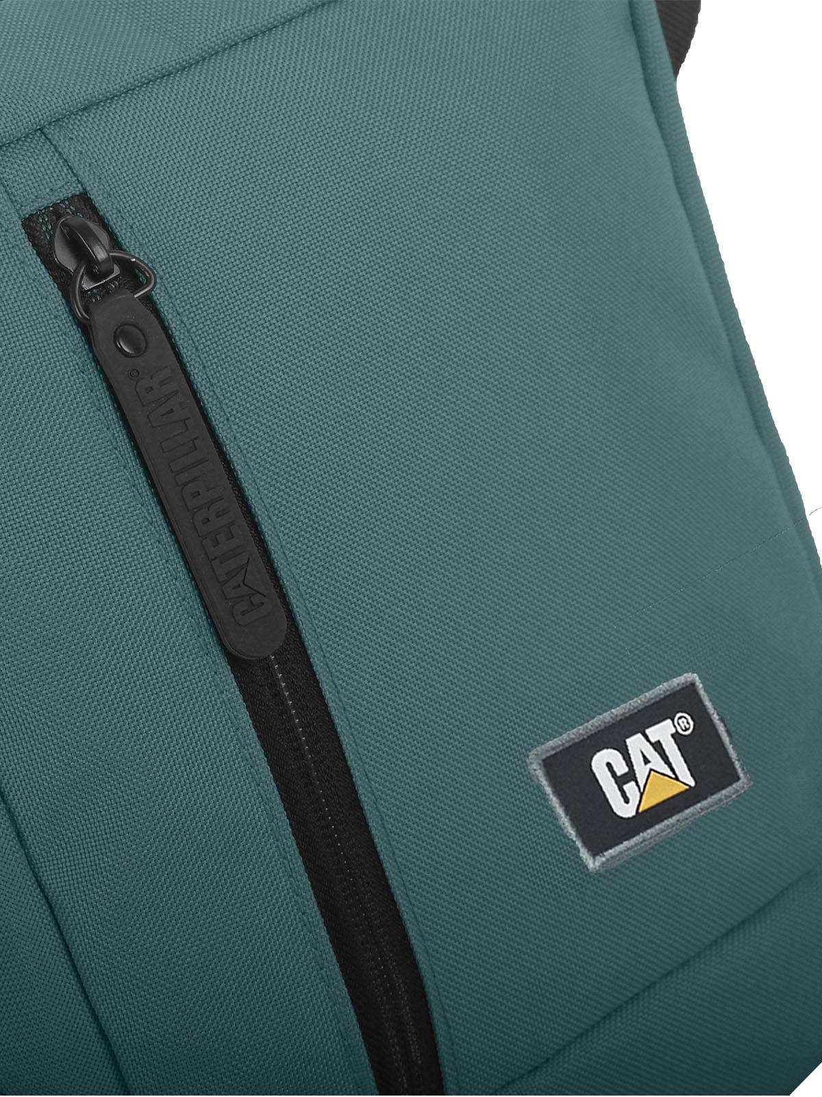 Bolso Con Compartimiento Tablet Unisex Shoulder Bag Verde Petróleo Cat