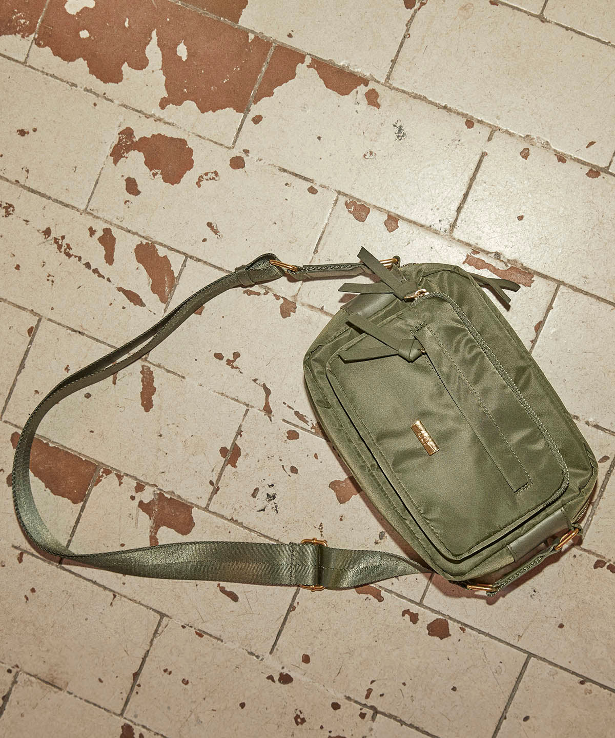 Cartera Casual Mujer Regular Crossbody Verde Cat