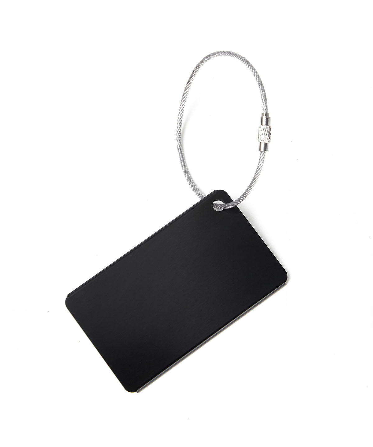 Llavero para Equipaje Unisex Metal Luggage Tag Negro Cat