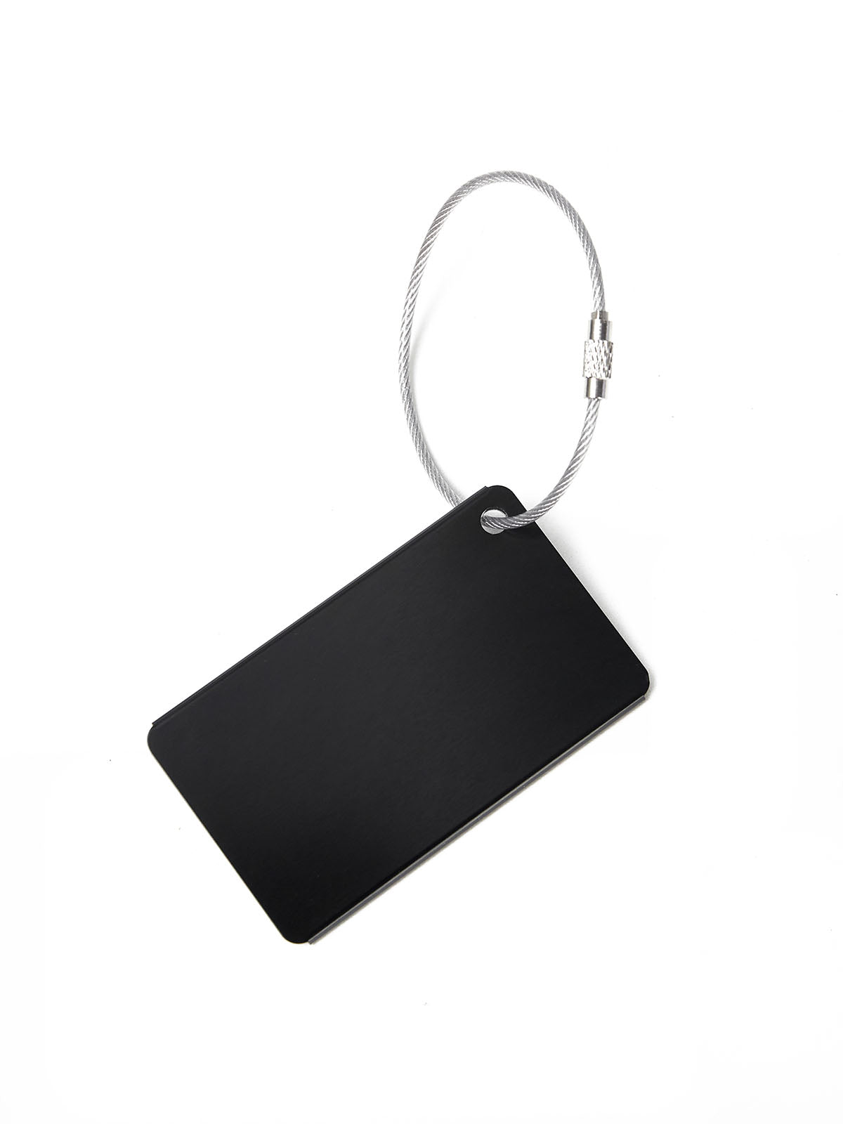 Llavero para Equipaje Unisex Metal Luggage Tag Negro Cat