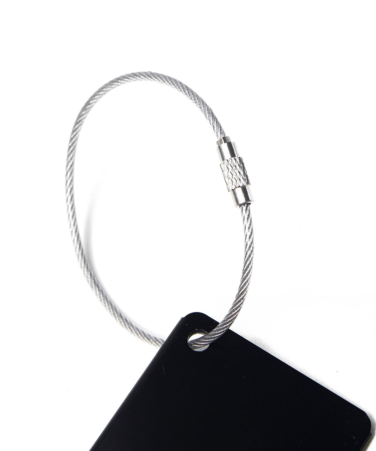 Llavero para Equipaje Unisex Metal Luggage Tag Negro Cat