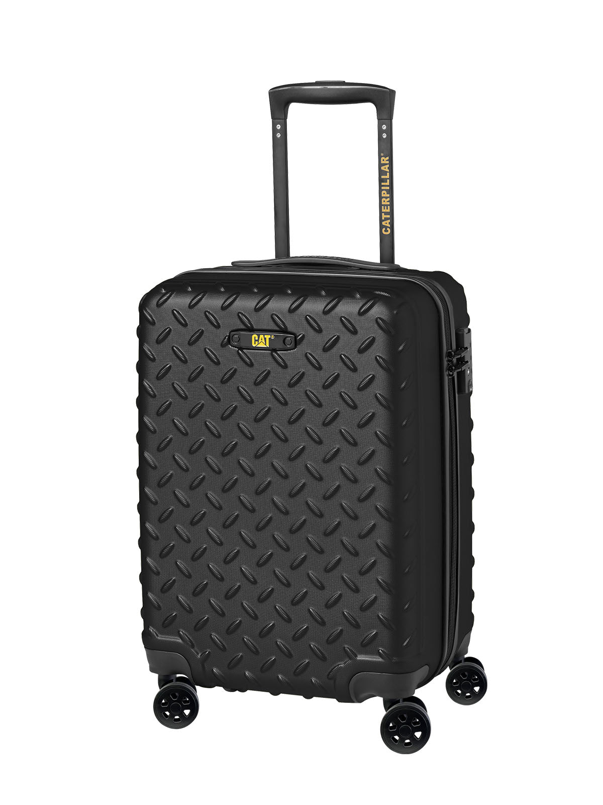 Maleta de Cabina Unisex Industrial Plate 20" Negra Cat